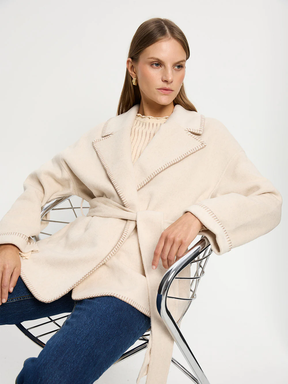 Josephina Coat - Ivory - Image 5