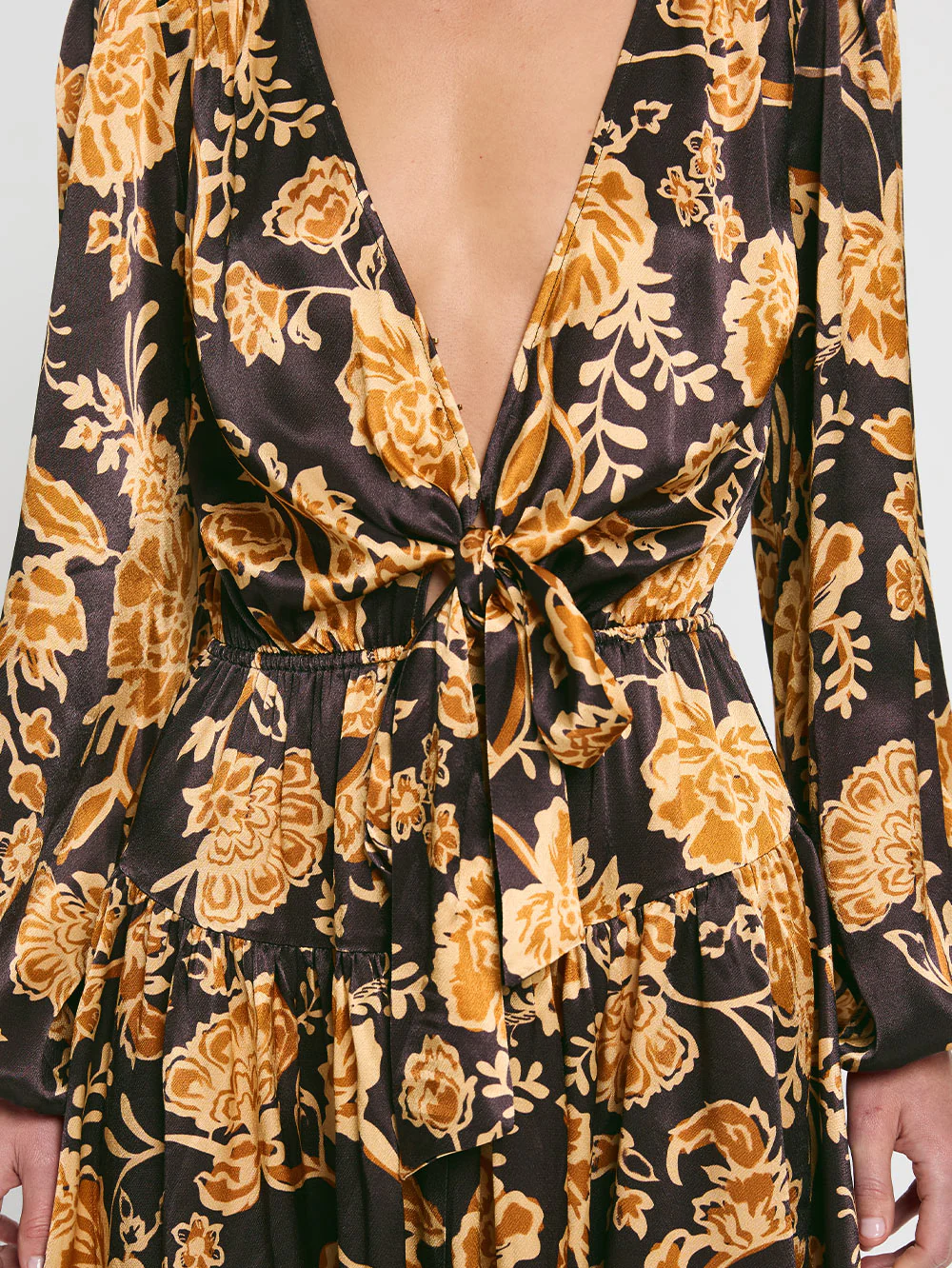 Kaia Tie Front Mini Dress - Image 3