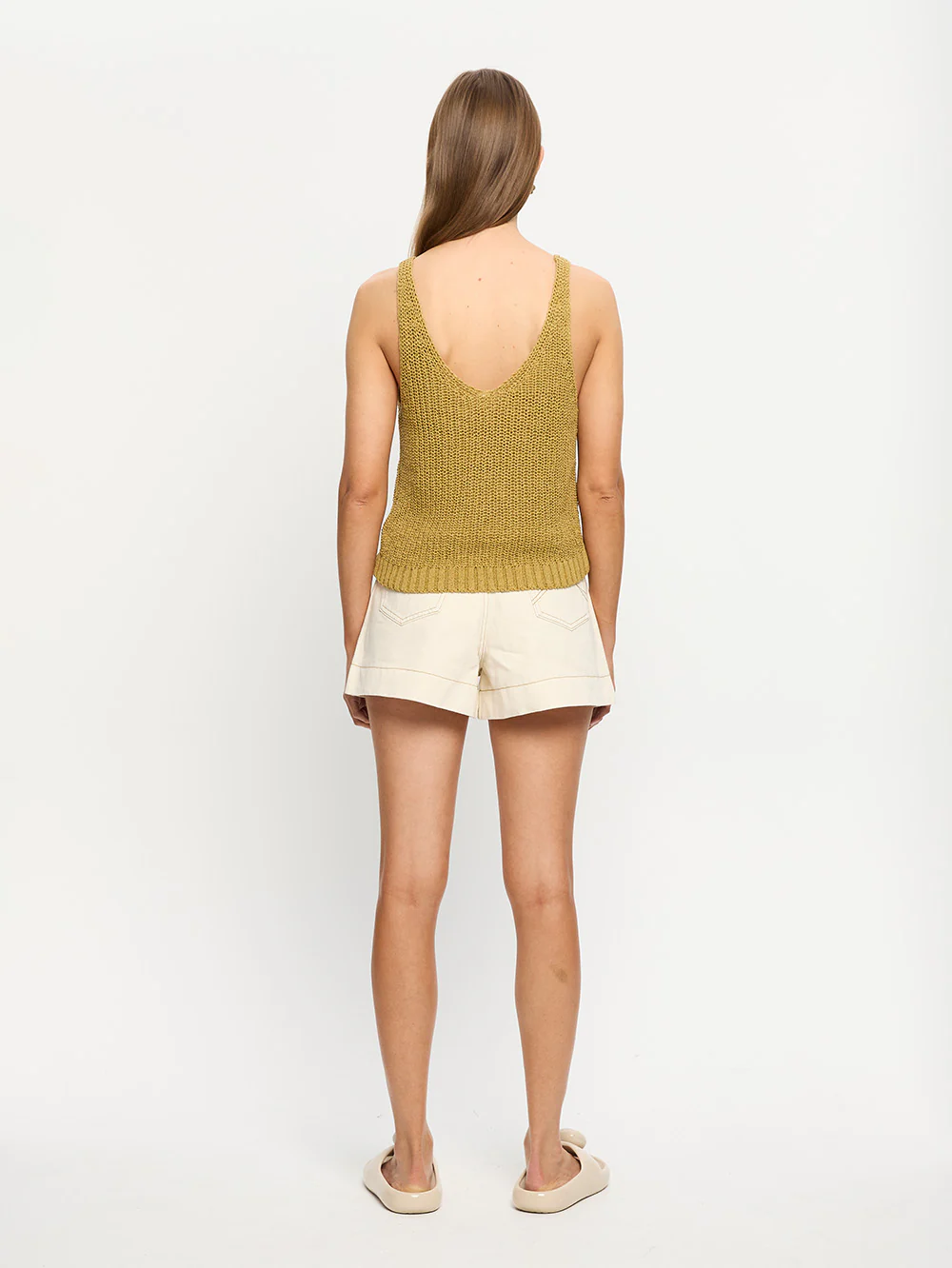 Lana Knit Cami - Khaki - Image 5