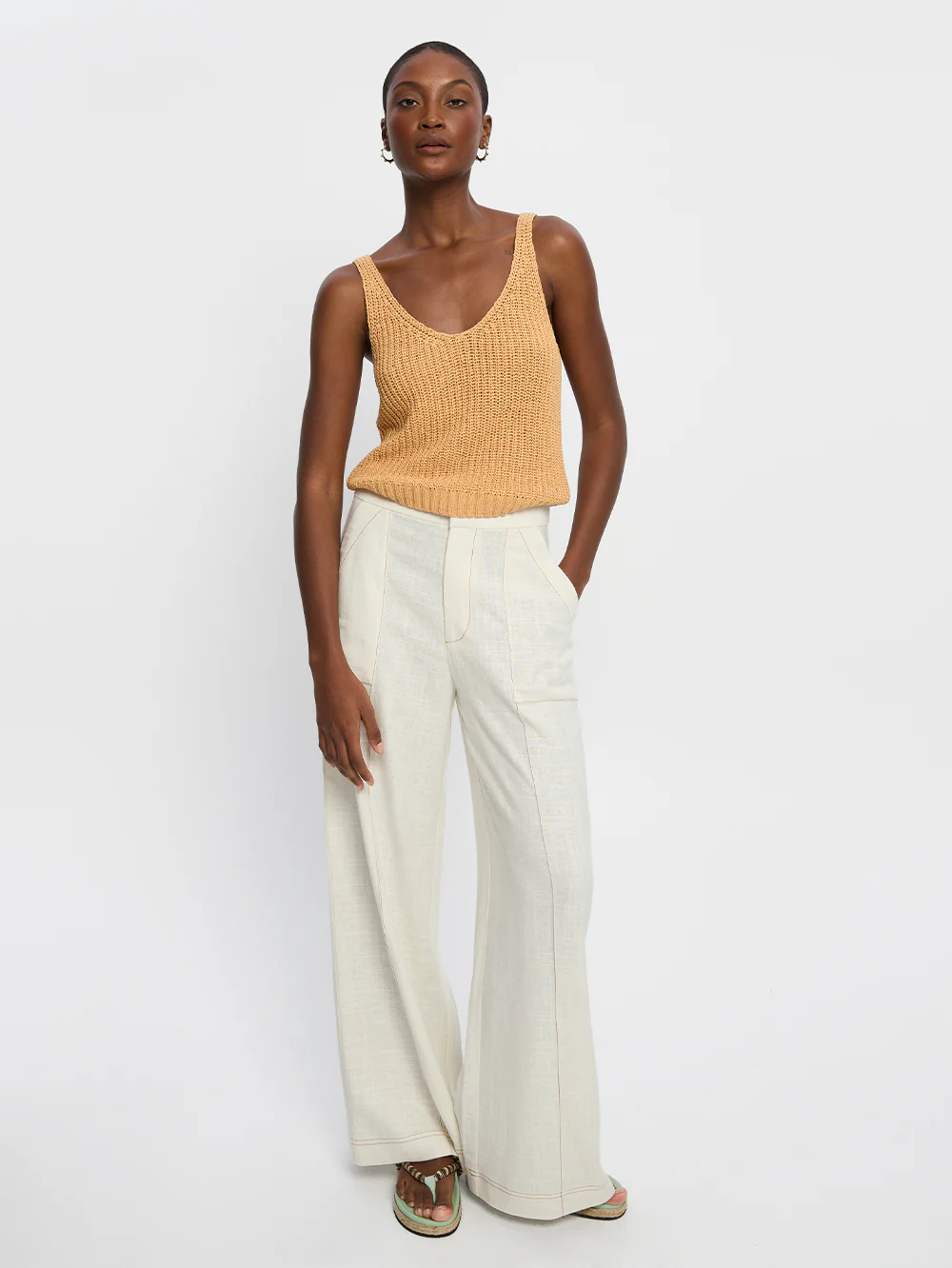 Lana Knit Cami - Tan - Image 2