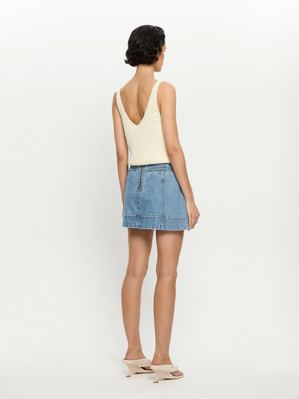 Lana Knit Cami - Ivory - Image 3