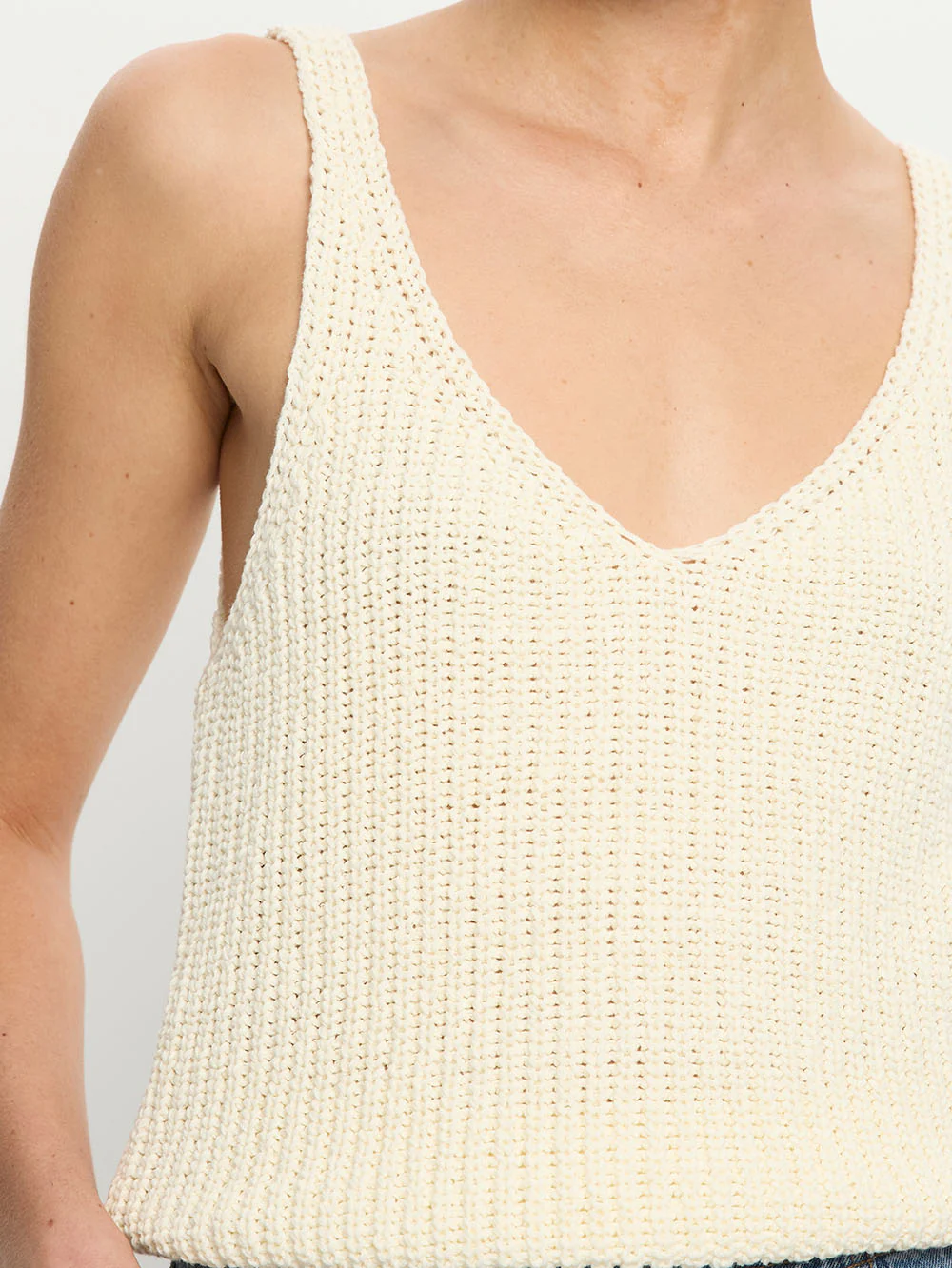 Lana Knit Cami - Ivory - Image 4