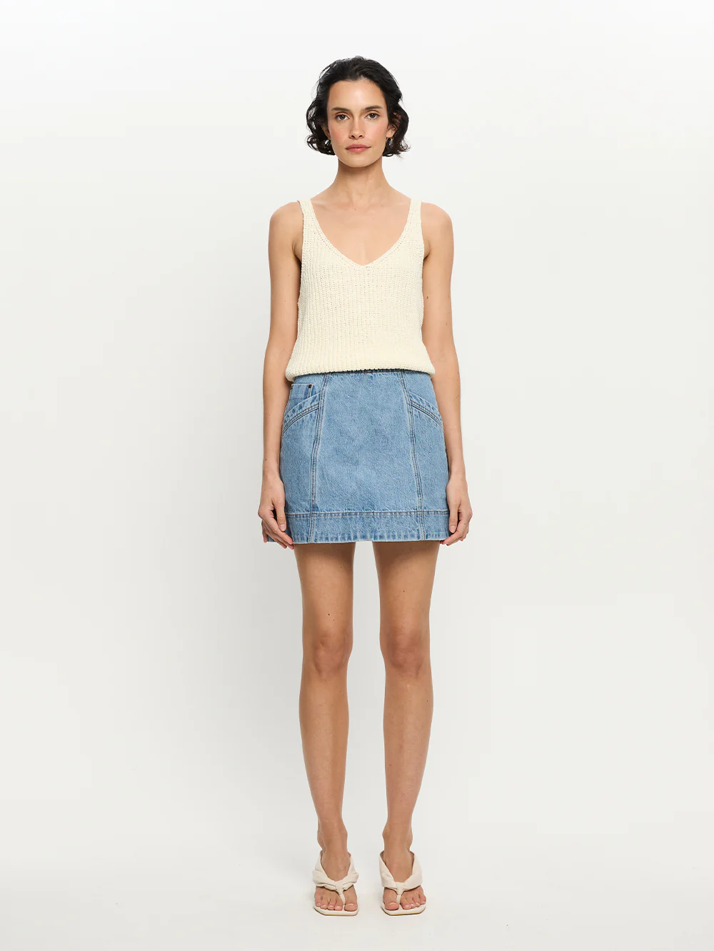 Lana Knit Cami - Ivory - Image 5