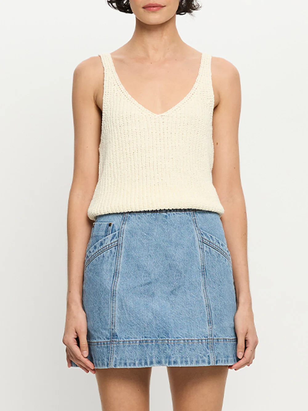 Lana Knit Cami - Ivory - Image 6
