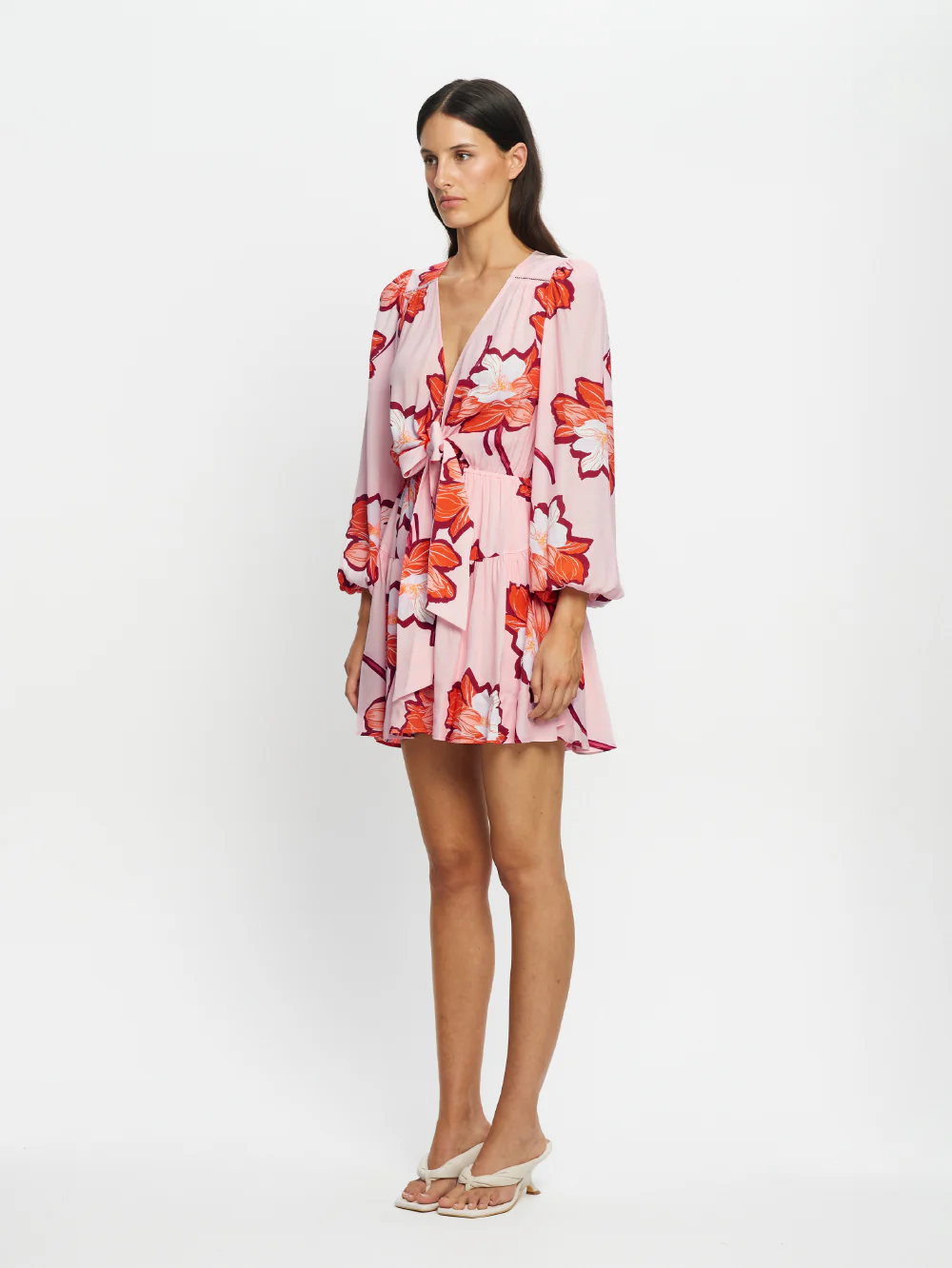 Lani Tie Front Mini Dress - Image 3