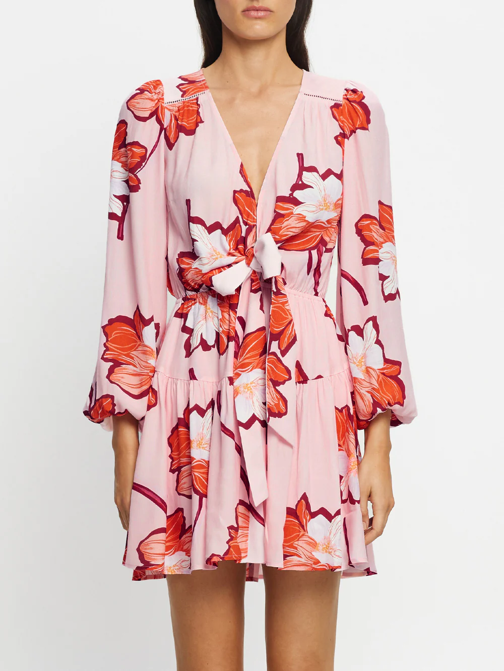 Lani Tie Front Mini Dress - Image 6