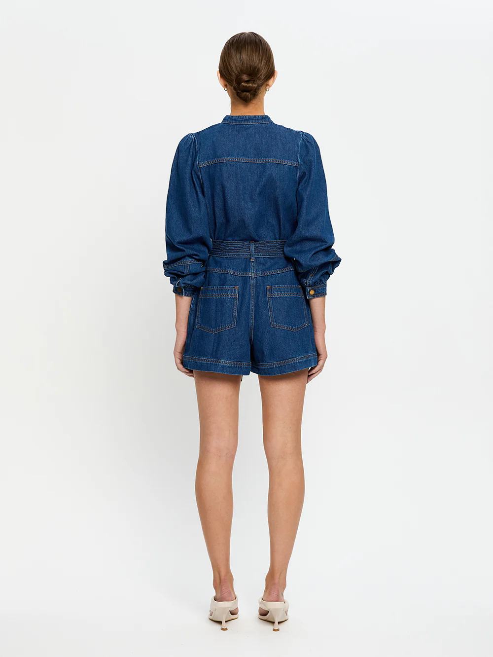 Lourdes Denim Playsuit - Image 3