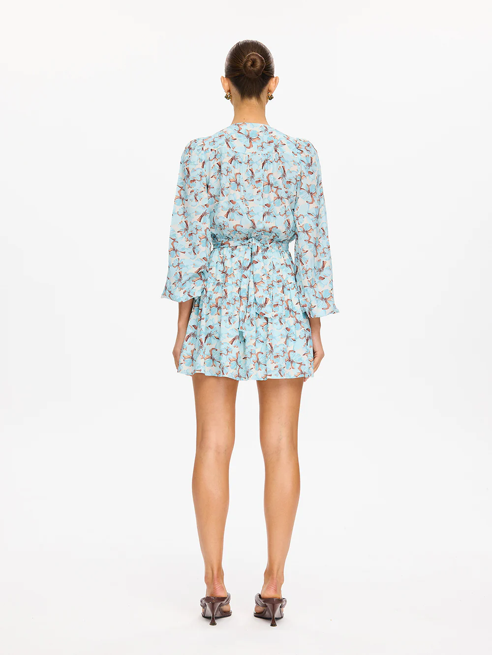 Lydia Tie Front Mini Dress - Image 3