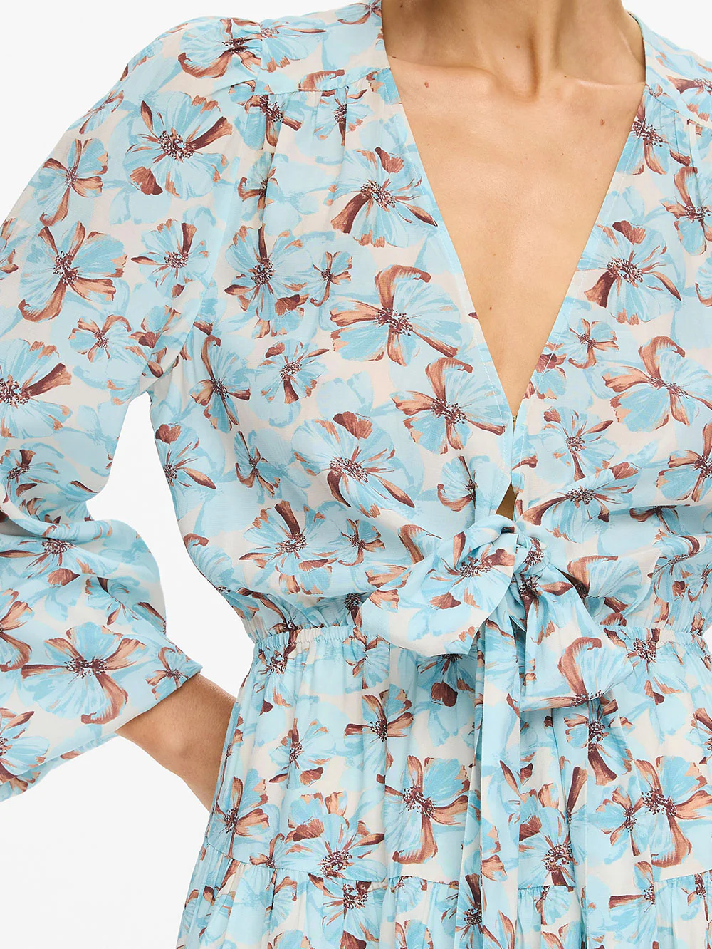 Lydia Tie Front Mini Dress - Image 4