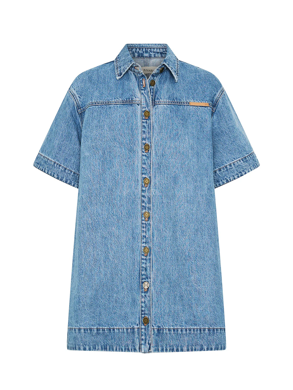 Marla Denim Mini Dress - Image 7