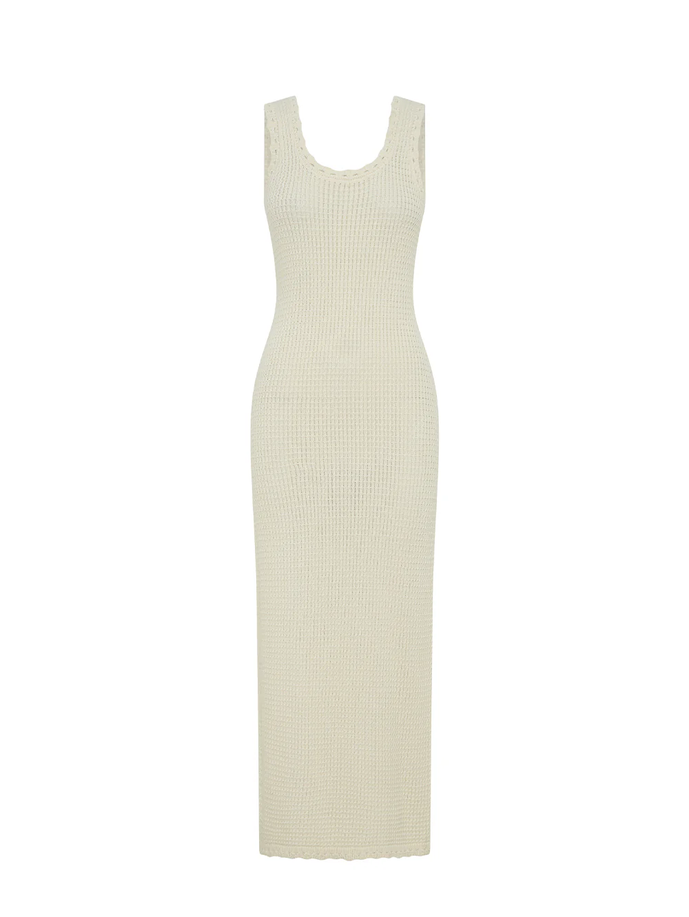 Martina Maxi Knit Dress - Cream - Image 8