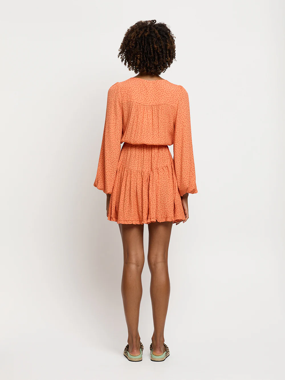 Milana Tie Front Mini Dress - Image 4