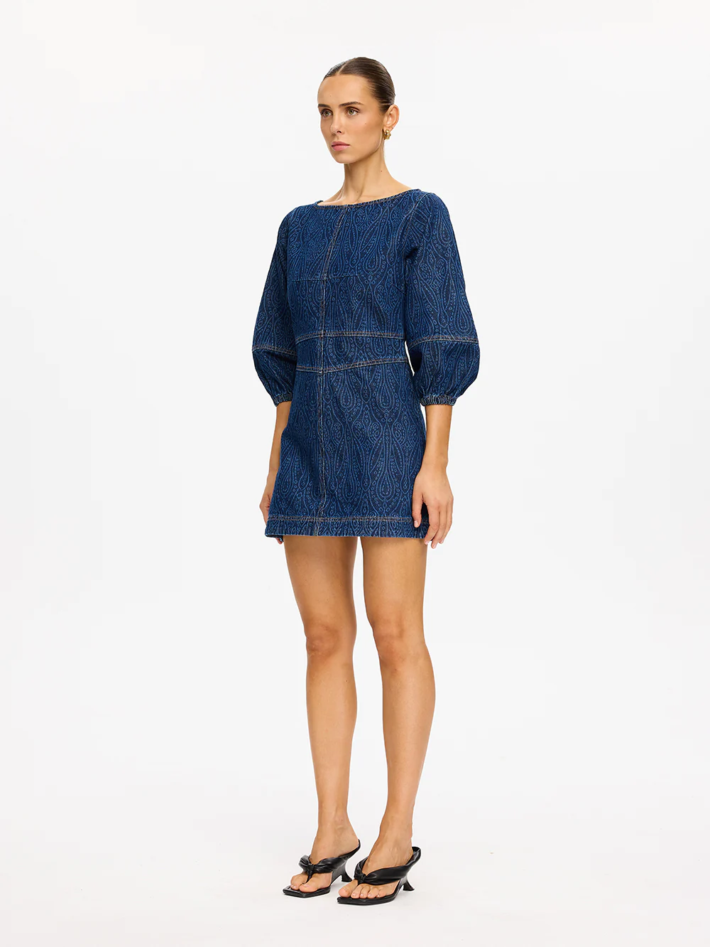 Nixie Denim Mini Dress - Image 3