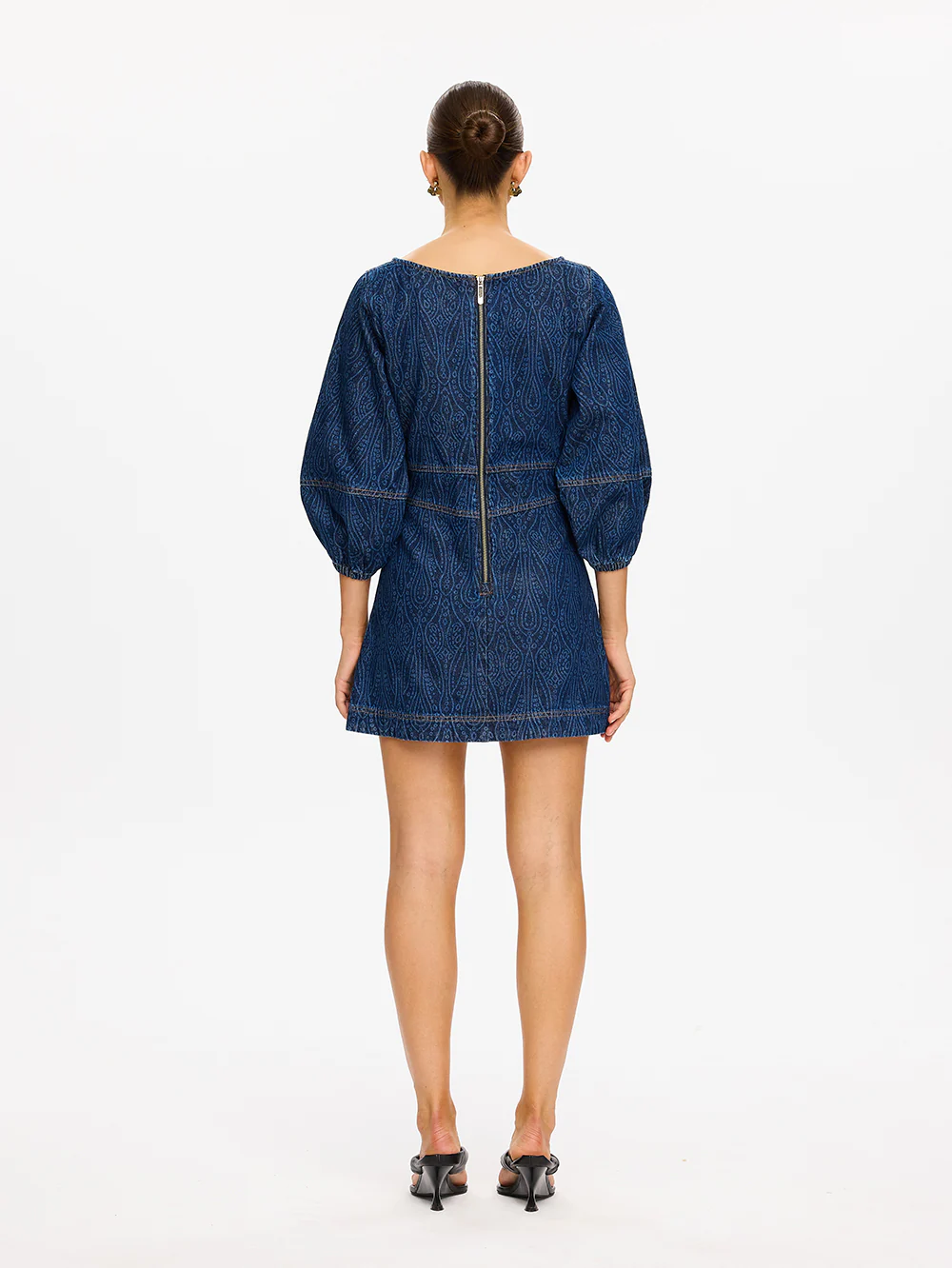 Nixie Denim Mini Dress - Image 4