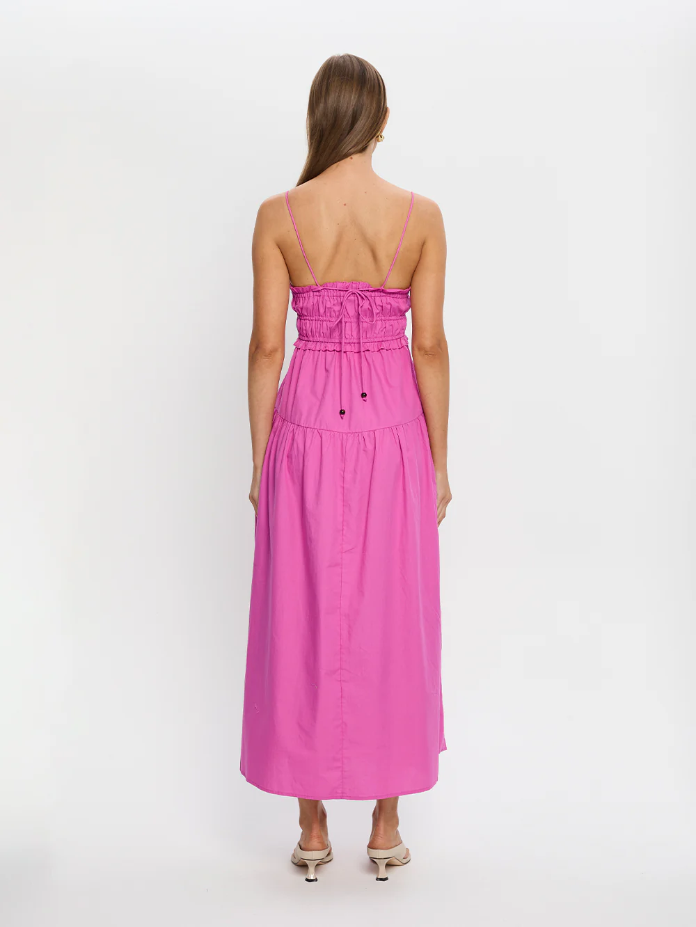 Oasis Maxi Dress - Magenta - Image 3