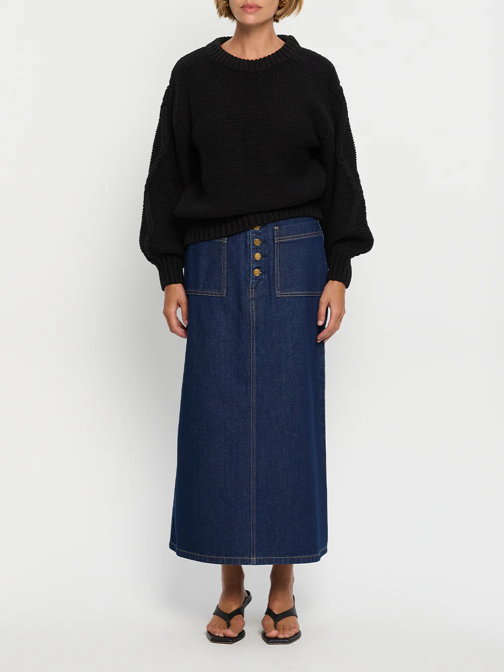 Olesia Knit Sweater - Black - Image 5