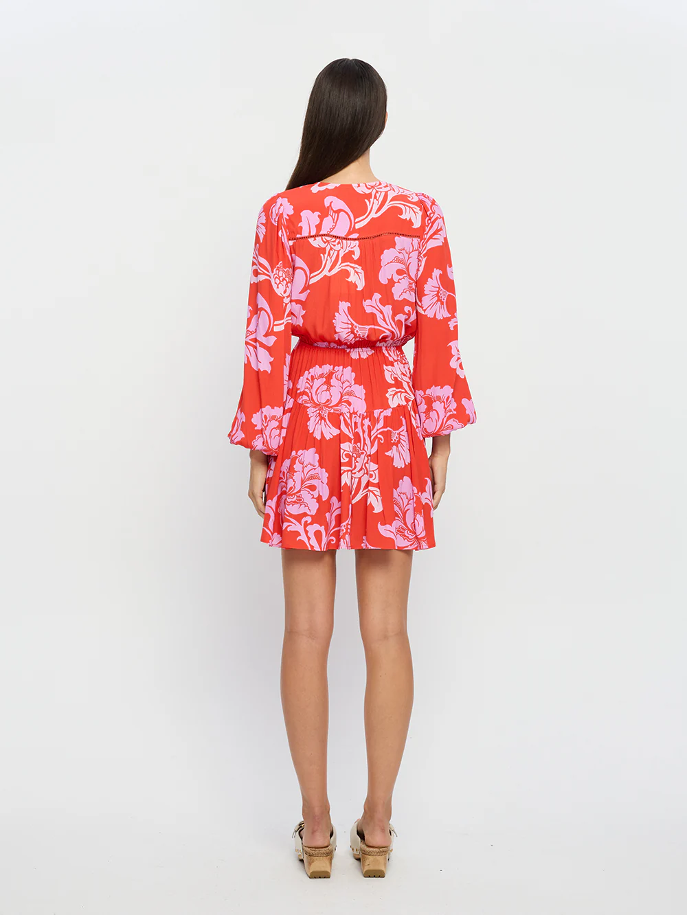 Olina Tie Front Mini Dress - Image 3