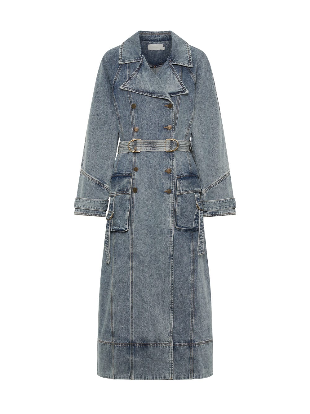 Olivia Denim Trench Coat - Image 10
