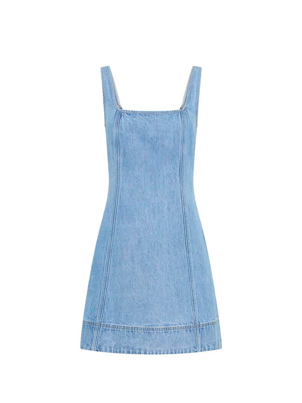Oriana Denim Mini Dress - Image 8