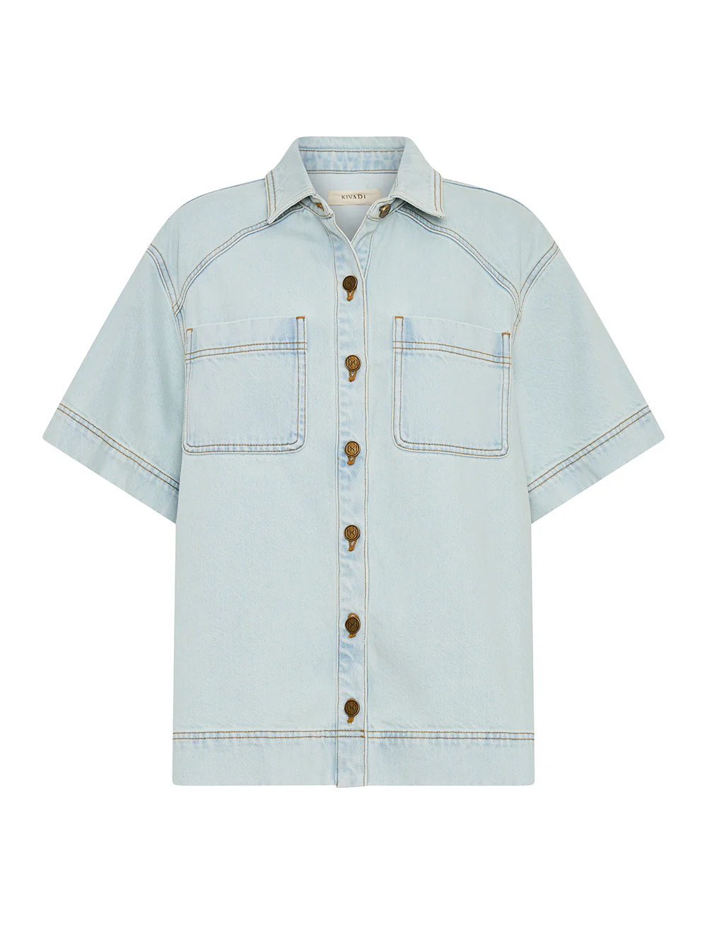 Paloma Denim Shirt - Pale Blue - Image 7
