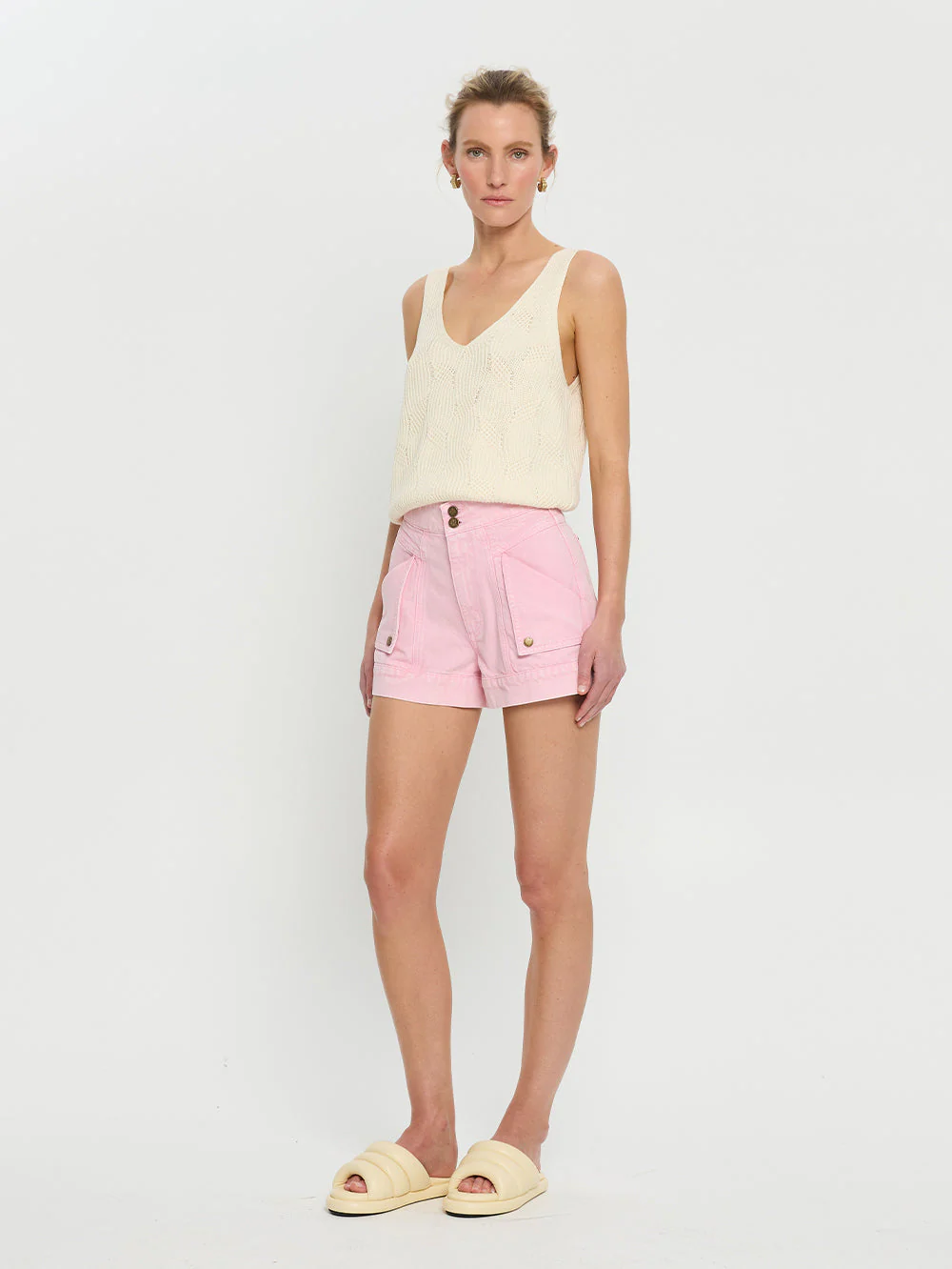 Paloma Denim Short - Pink - Image 2