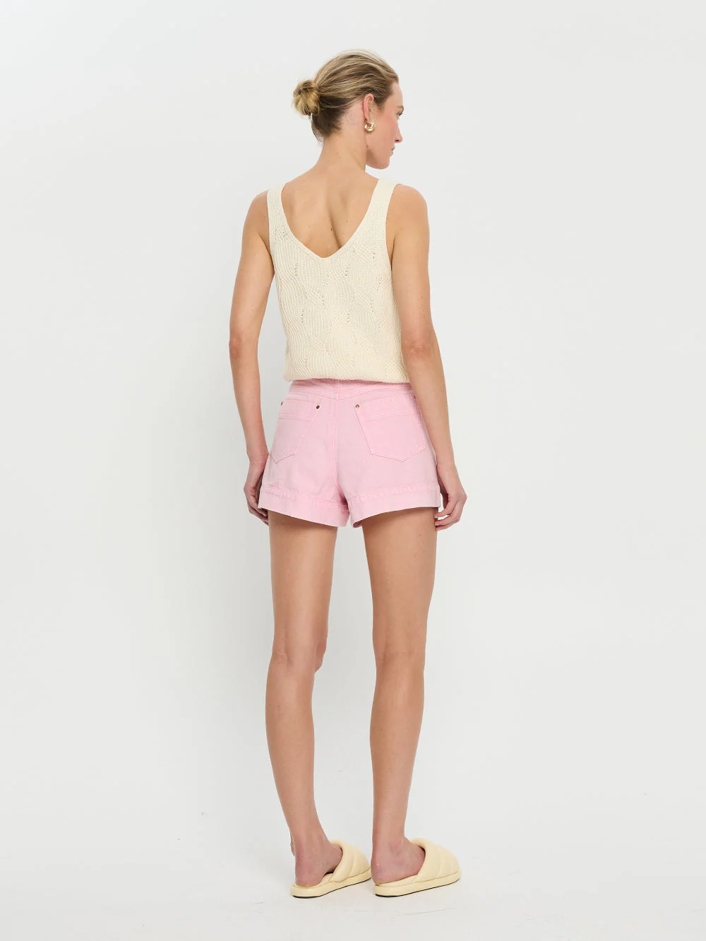 Paloma Denim Short - Pink - Image 3
