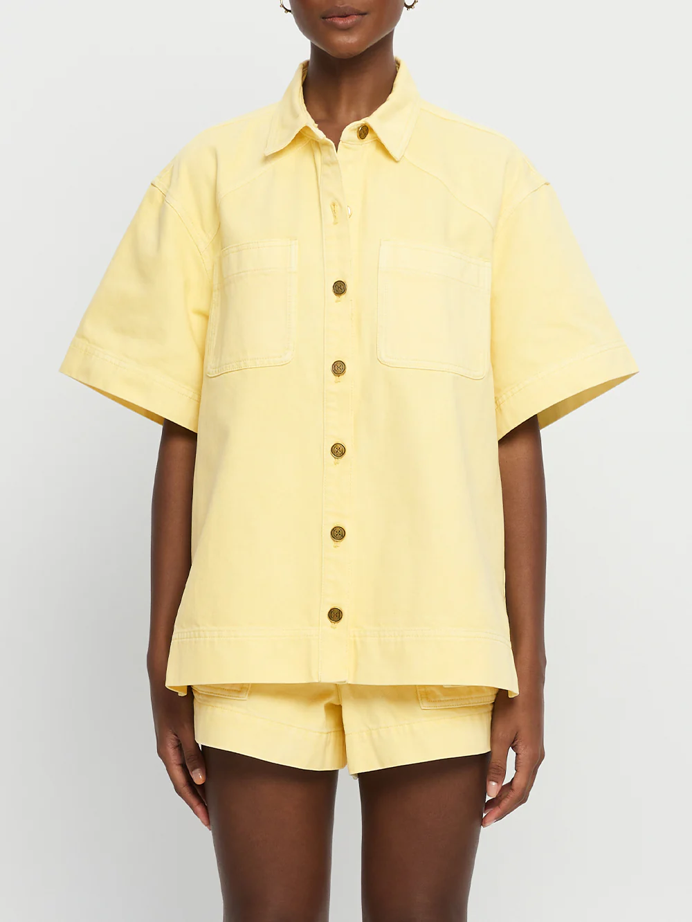 Paloma Denim Shirt - Butter - Image 6