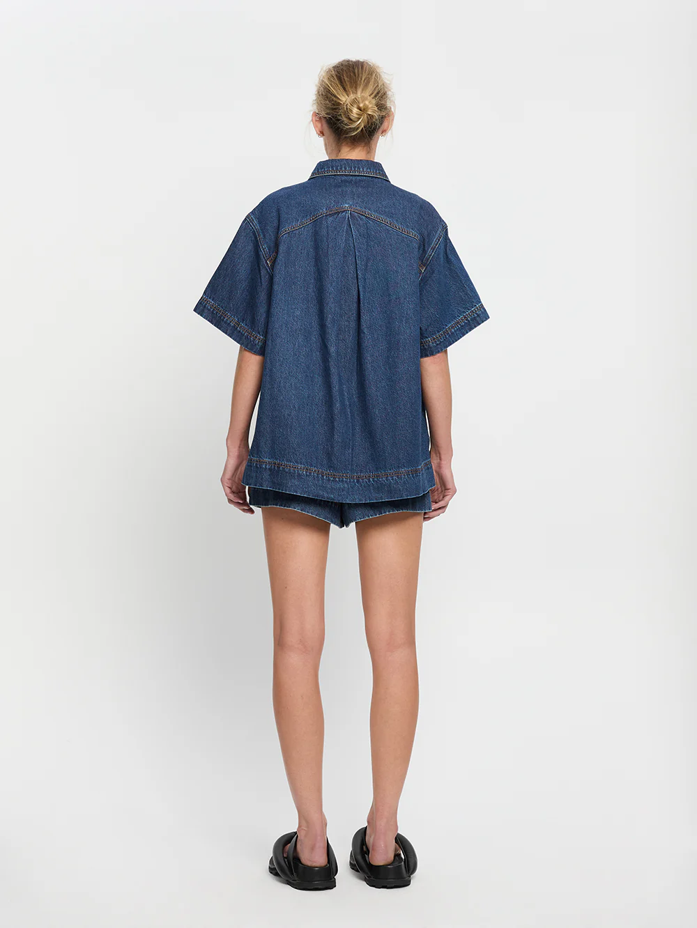 Paloma Denim Shirt - Indigo - Image 4