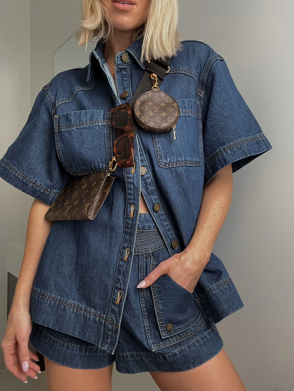Paloma Denim Shirt - Indigo - Image 9