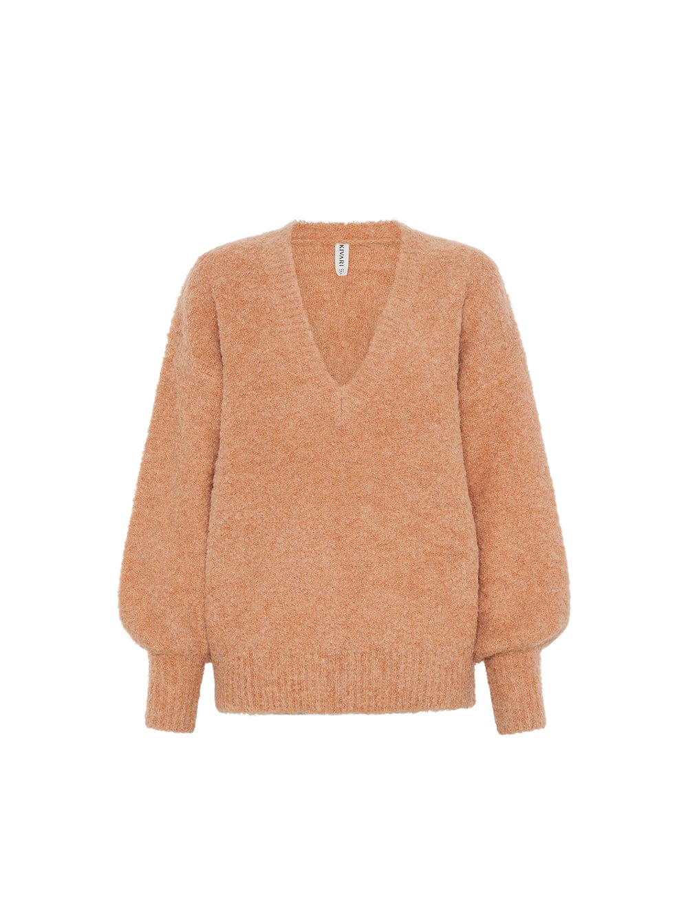 Quinn V Neck Knit - Peach - Image 5