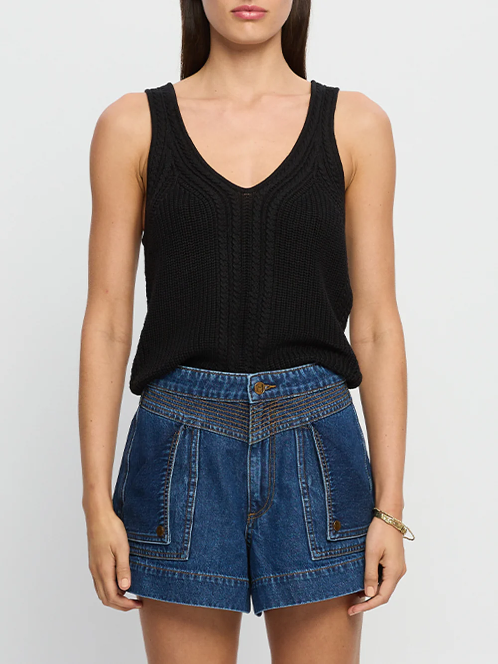 Raven Knit Cami - Black - Image 6