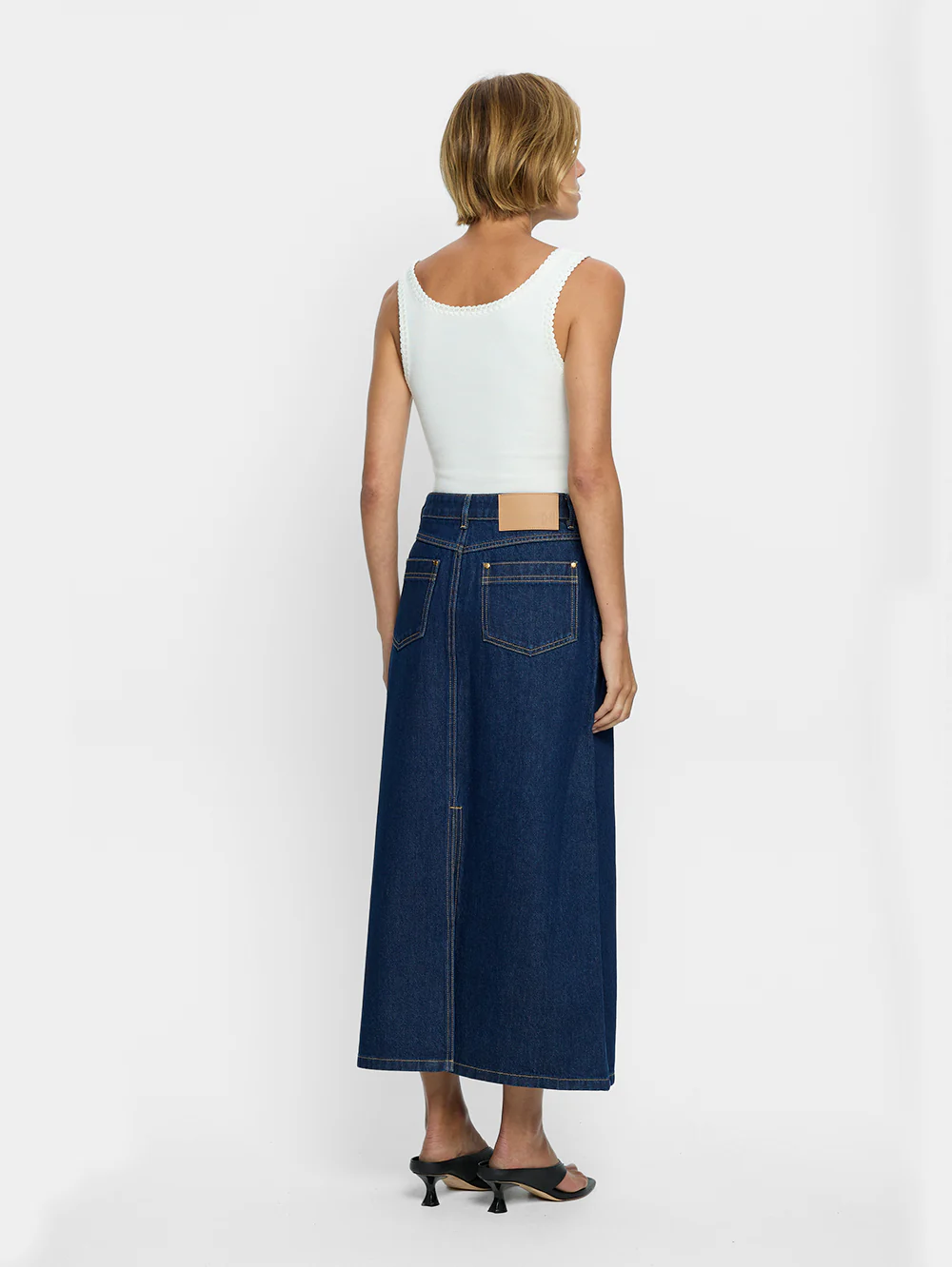 Remi Denim Midi Skirt - Image 3