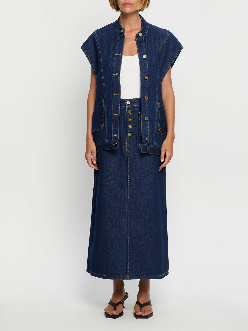 Remi Denim Midi Skirt - Image 6