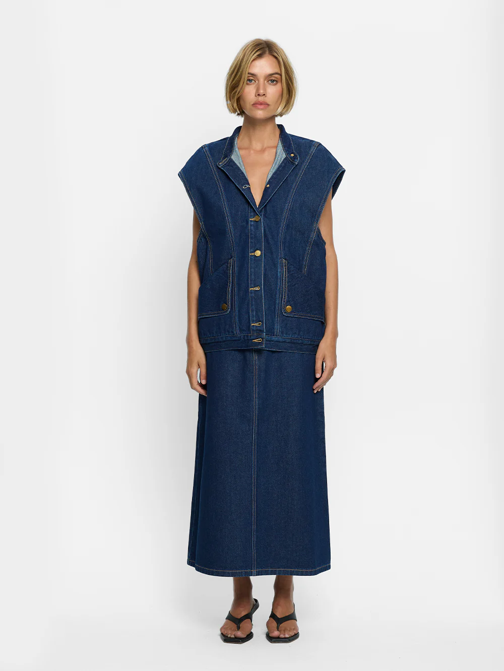 Remi Denim Vest - Image 2
