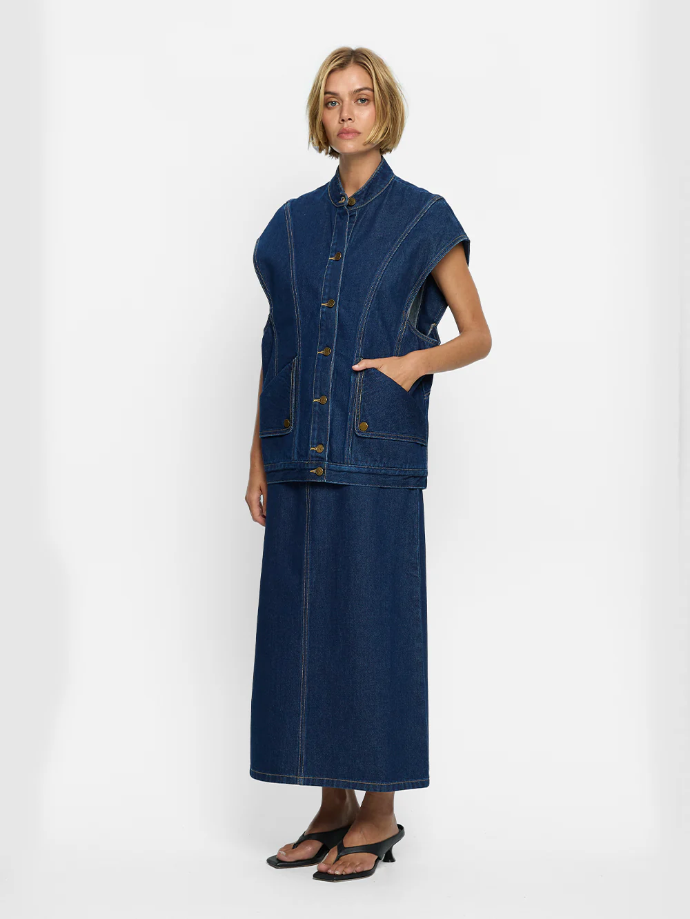 Remi Denim Vest - Image 3