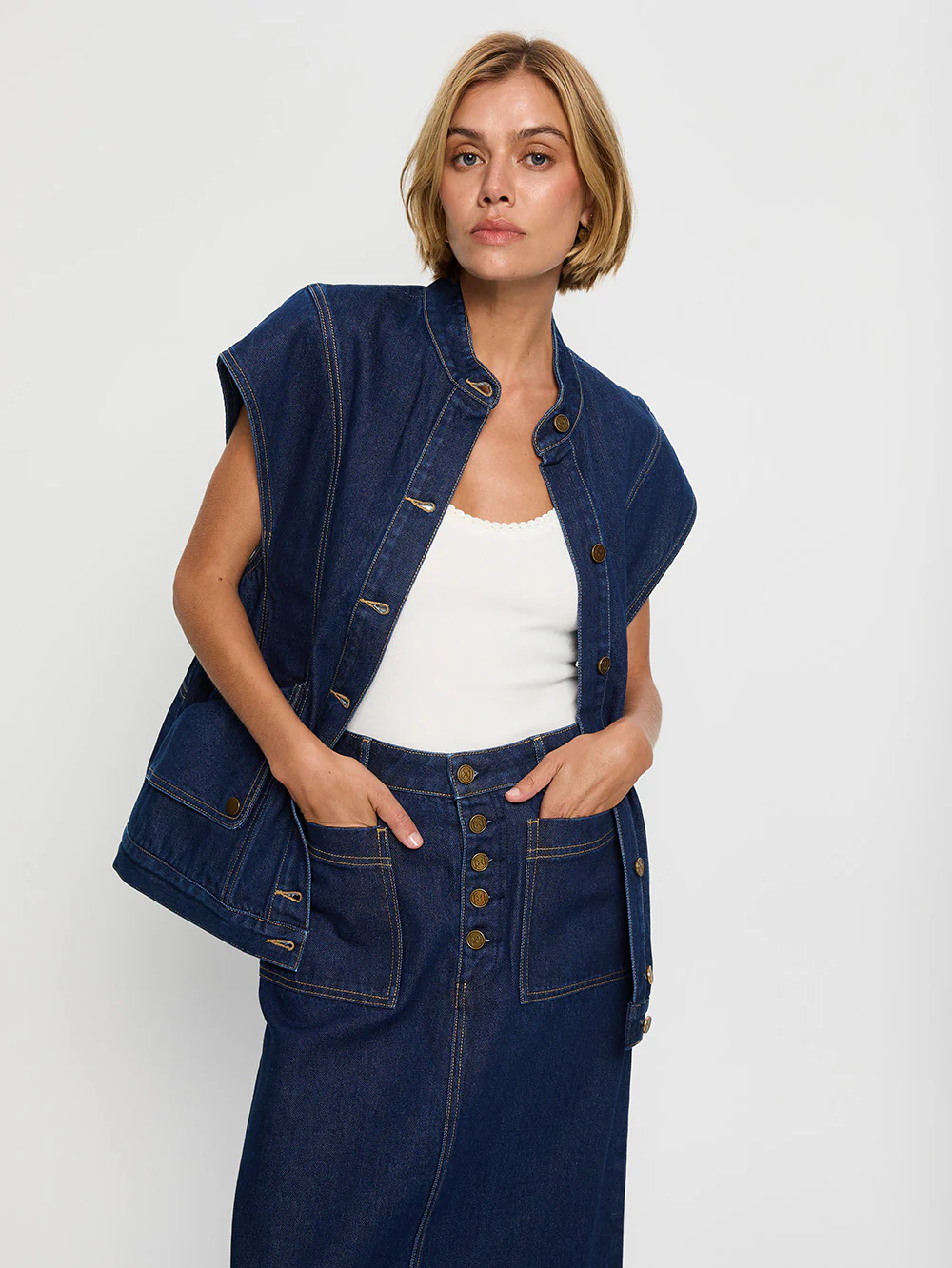 Remi Denim Vest - Image 5