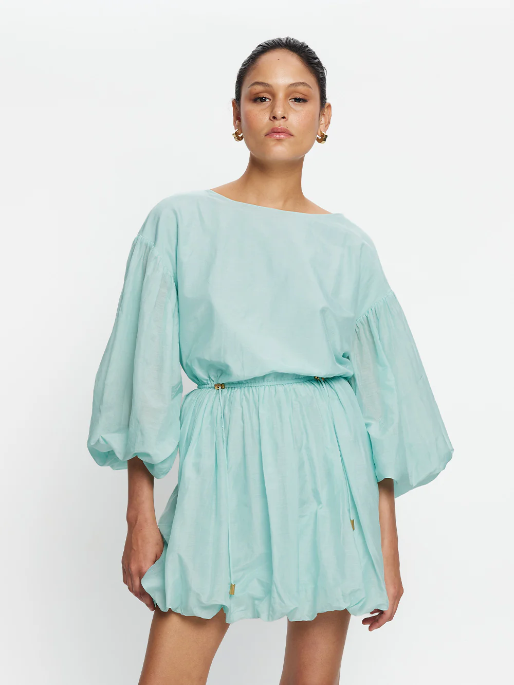 Riley Bubble Hem Mini Dress - Image 2