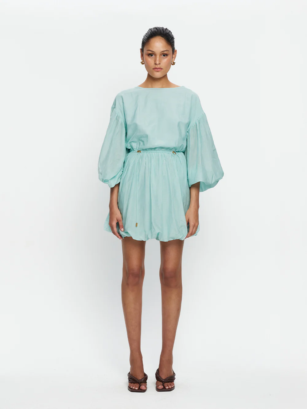 Riley Bubble Hem Mini Dress - Image 3