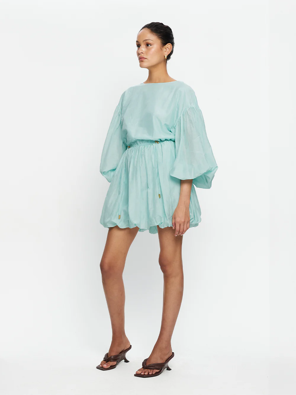 Riley Bubble Hem Mini Dress - Image 4