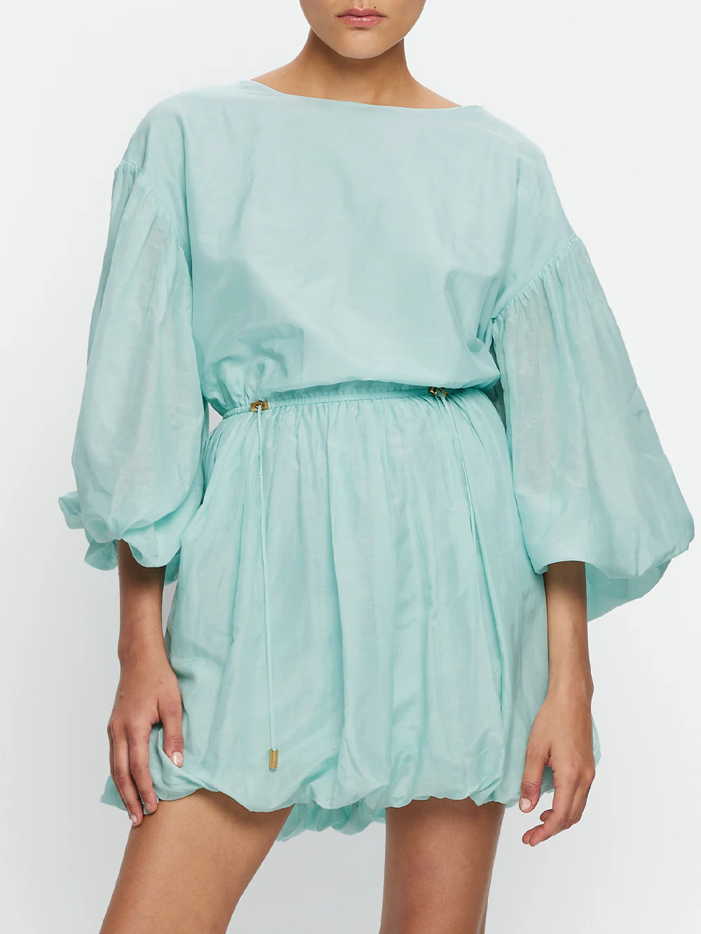 Riley Bubble Hem Mini Dress - Image 7