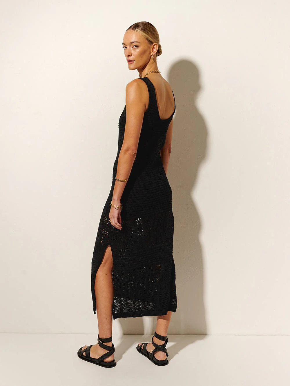 Riza Crochet Midi Dress - Image 3