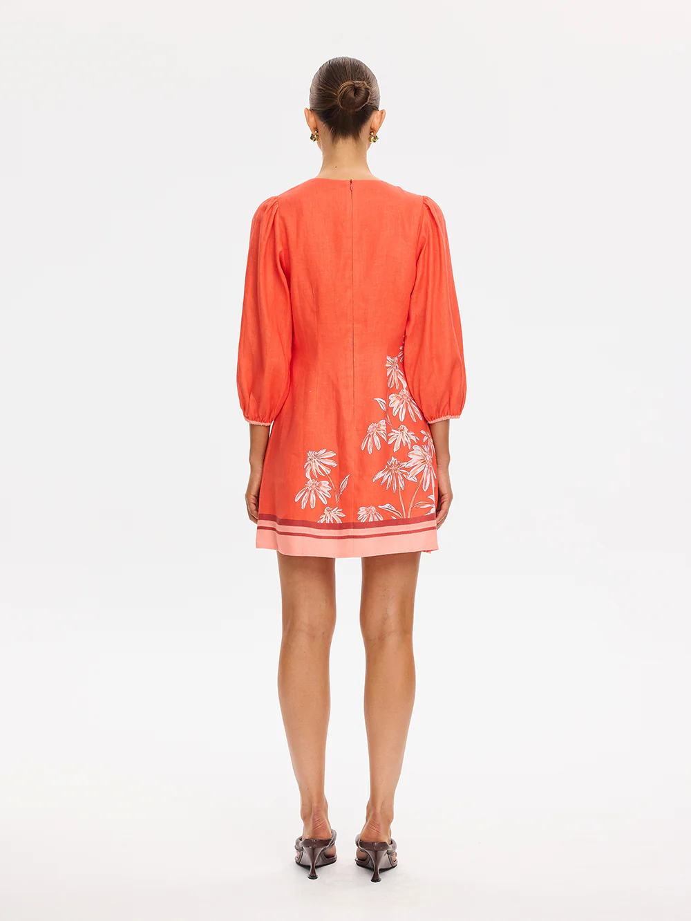 Ruby Tie Front Mini Dress - Image 3