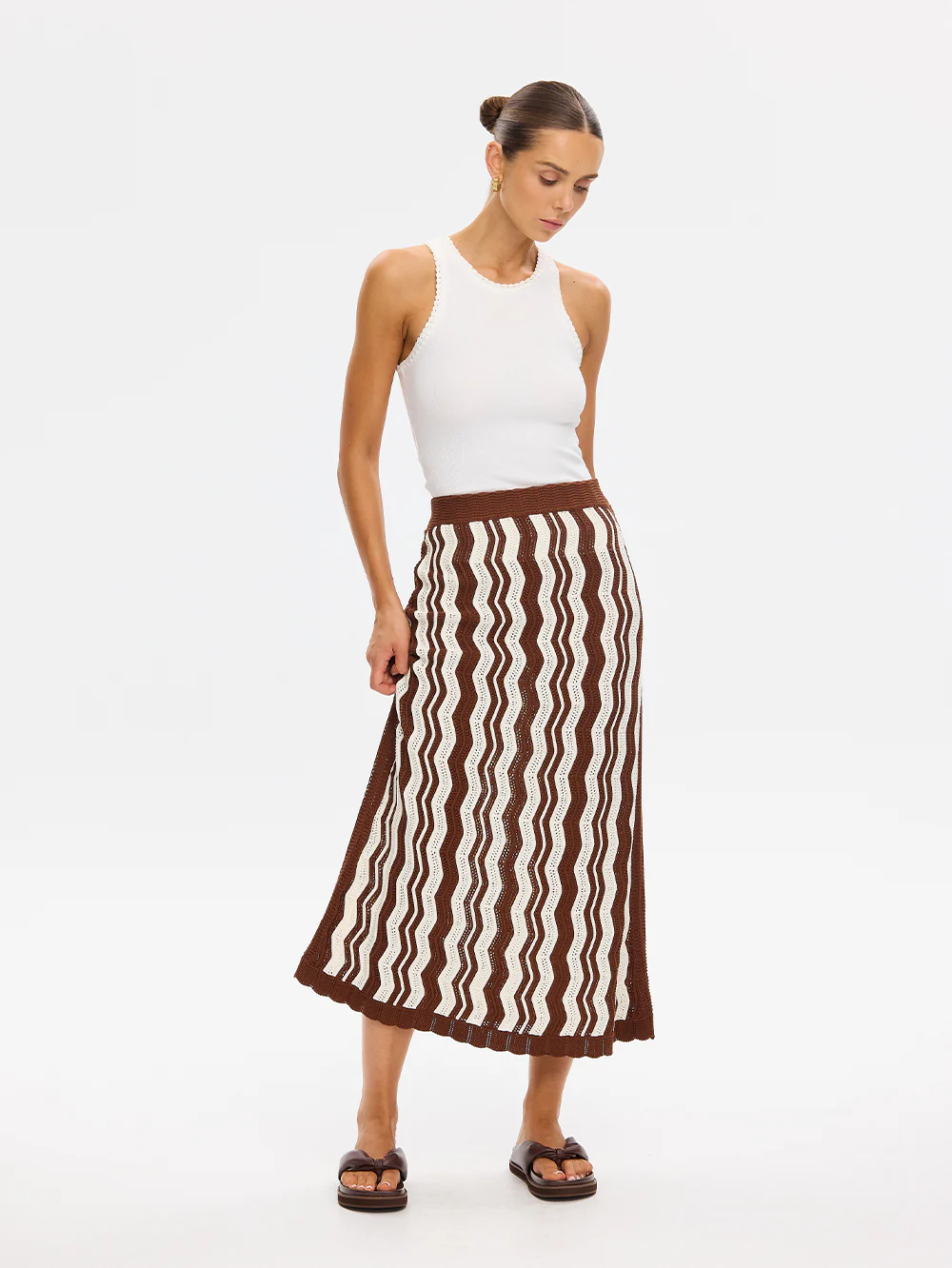 Sarah Knit Midi Skirt - Image 5