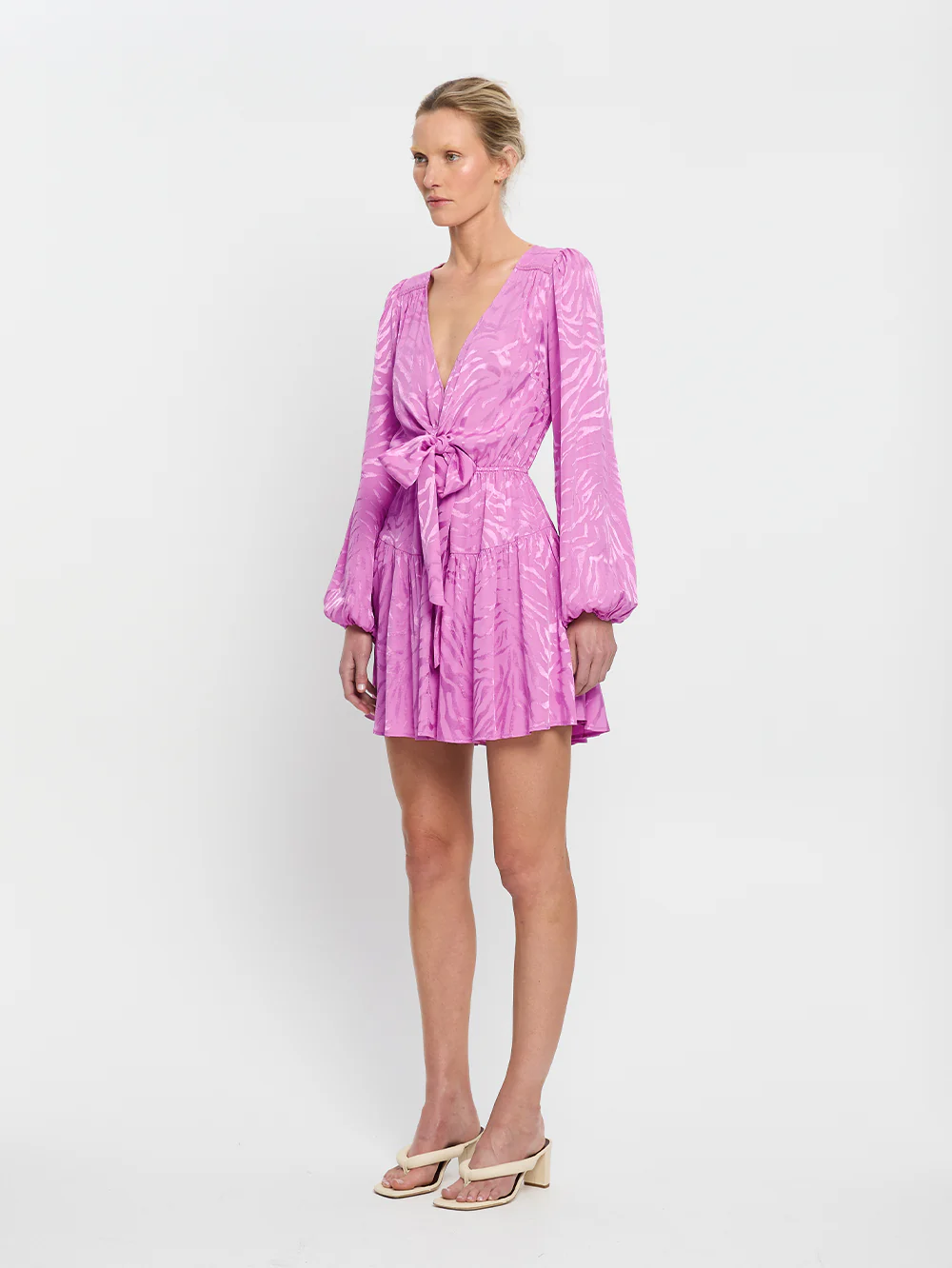 Stela Tie Front Mini Dress - Image 3