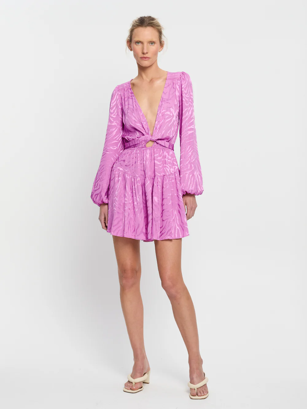 Stela Tie Front Mini Dress - Image 6