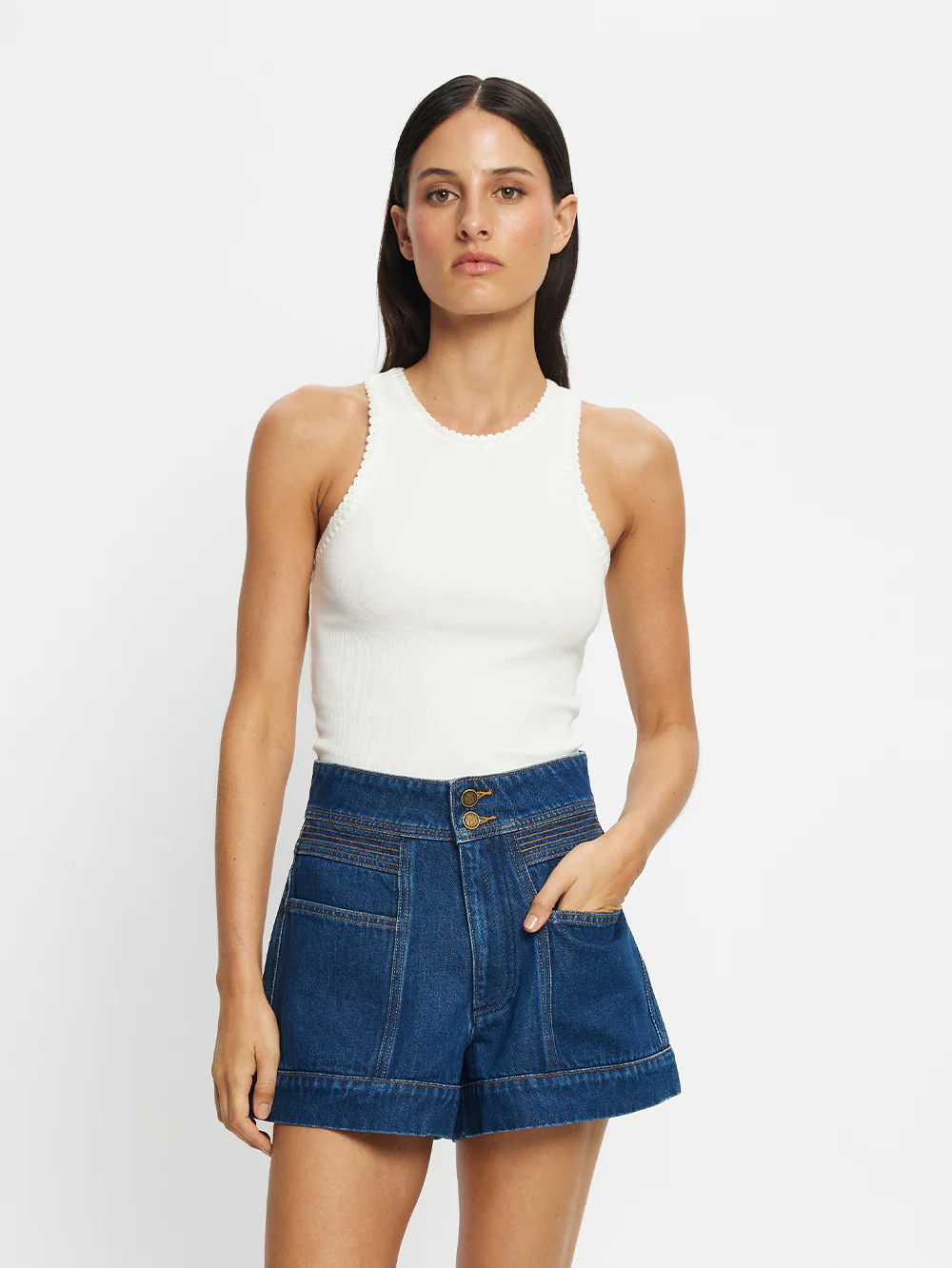 Tallulah Crochet Edge Tank - Image 6