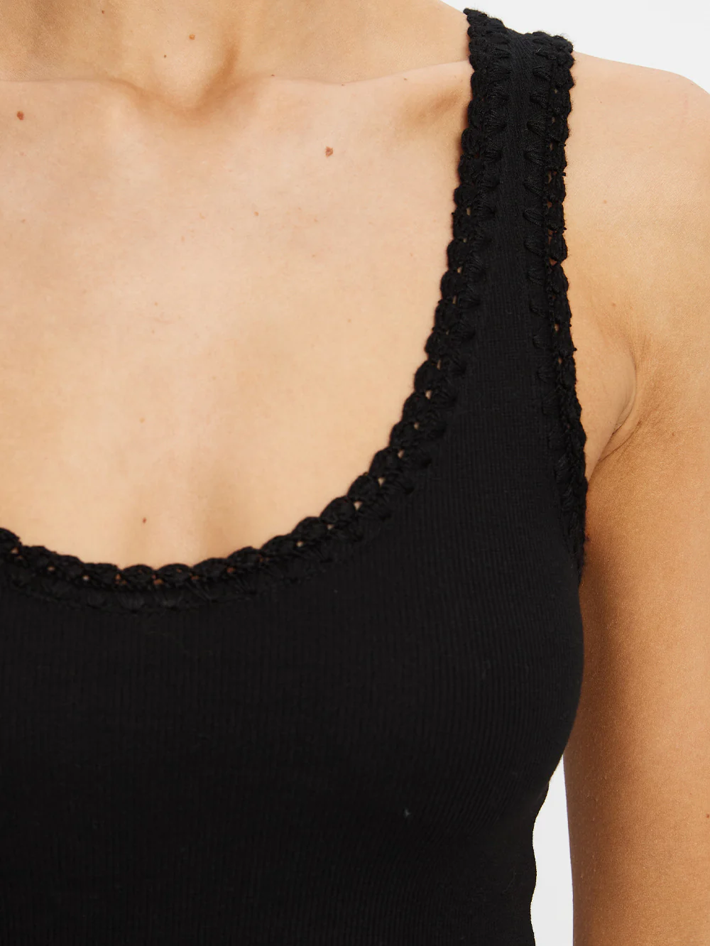Tallulah Scoop Tank - Black - Image 5