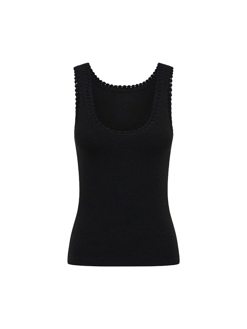 Tallulah Scoop Tank - Black - Image 6