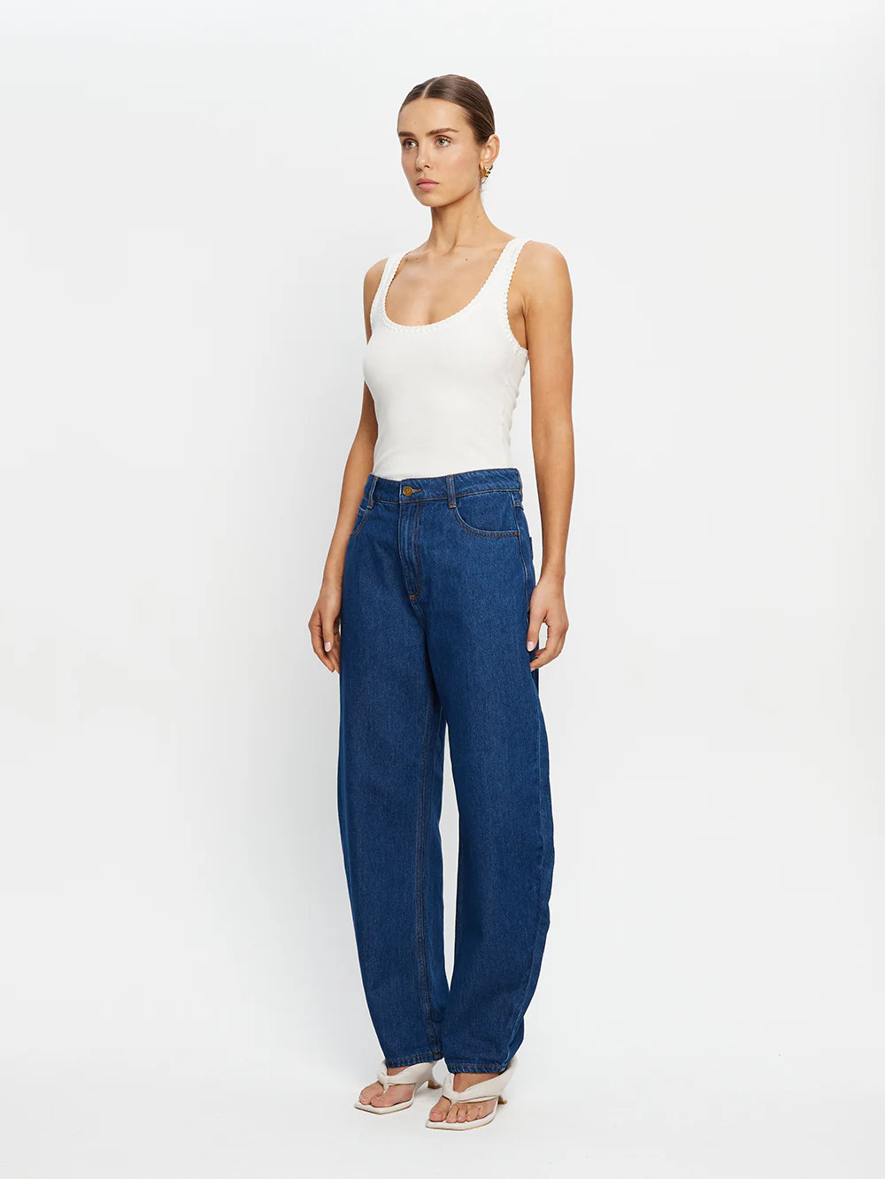 Tallulah Scoop Tank White - Image 3