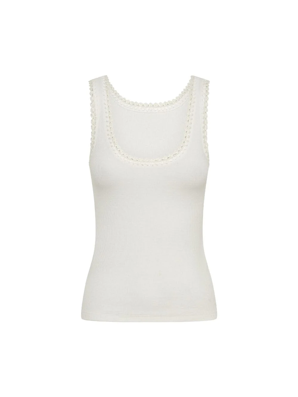 Tallulah Scoop Tank White - Image 6